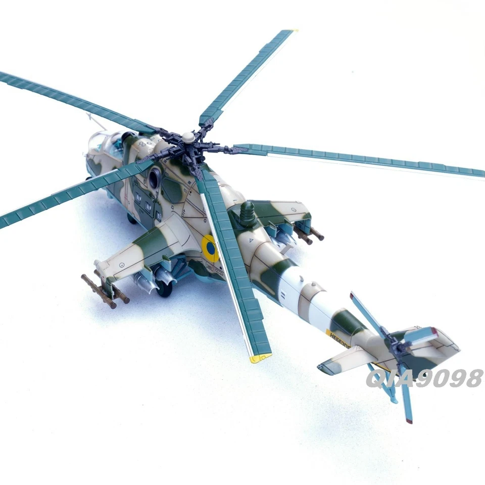 New 1/72 Scale Ukraine Air Force MI-24P Helicopter Painted Metal Model - Image 3 of 4