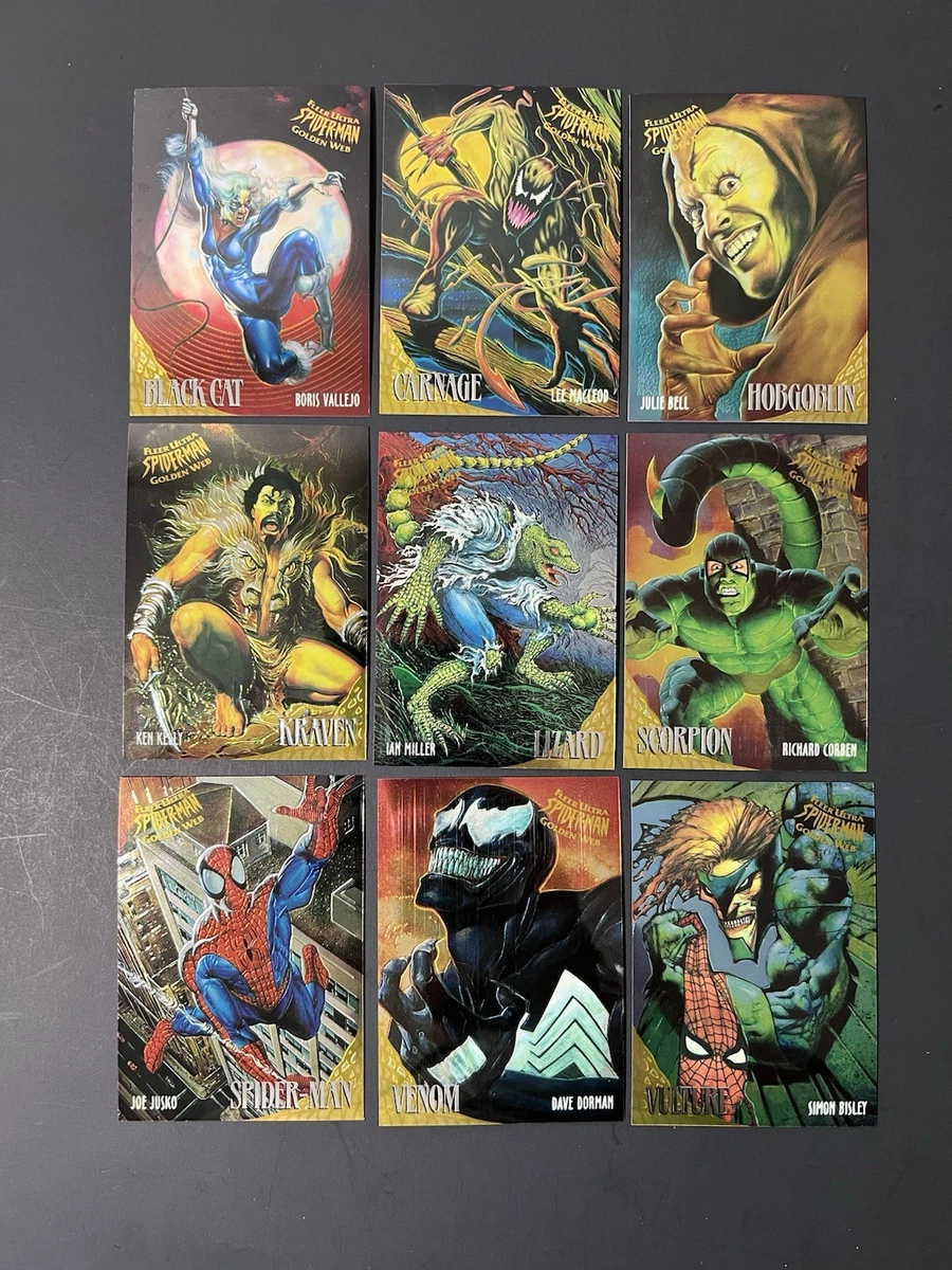 Fleer Ultra Spiderman In Complete Spider-Man Trading Card Sets for