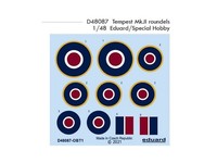 Eduard Accessories D48087 - 1:48 Tempest Mk.Ii Roundels 1/48