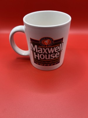 New Vintage Maxwell House Coffee Promo Mug  Decaffeinated ''GOOD TO LAST DROP''
