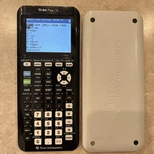 Texas Instruments TI-84 Plus CE Graphing Calculator Black And White - Working