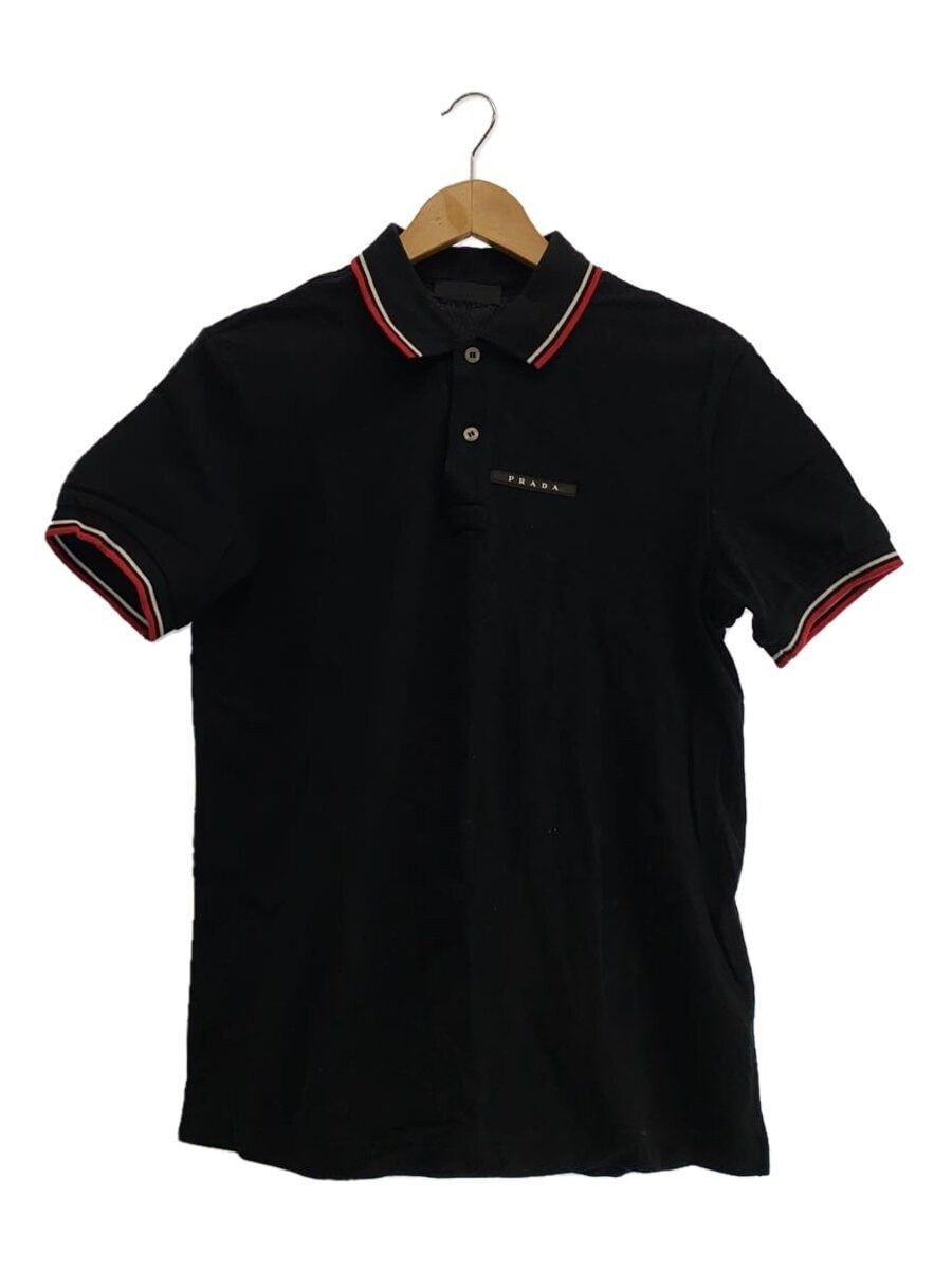 PRADA Polo Shirt M Cotton Black Plain SJN256R192322 Used | eBay PRADA Polo Shirt M Cotton Black Plain SJN256R192322 Used | eBay