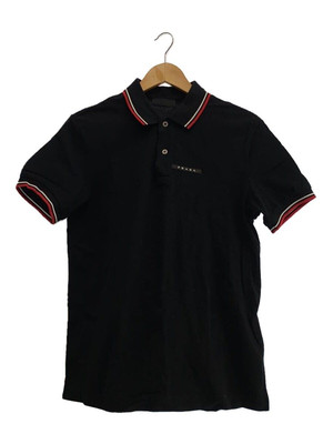 PRADA Polo Shirt M Cotton Black Plain SJN256R192322 Used | eBay PRADA Polo Shirt M Cotton Black Plain SJN256R192322 Used | eBay