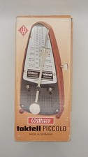 WITTNER Taktell Piccolo Metronome Ruby Red Vintage Wind Up Mechanical W Germany
