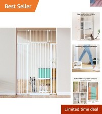 Double-Locking 71" Tall Cat Gate - Perfect for Kitchens, Doorways Stairs