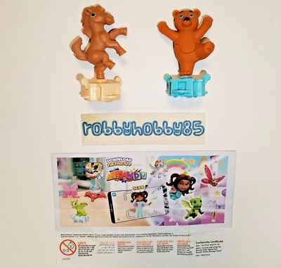 SERIE COMPLETA ANIMALI ROTANTI VD251 VD252 BPZ KINDER JOY