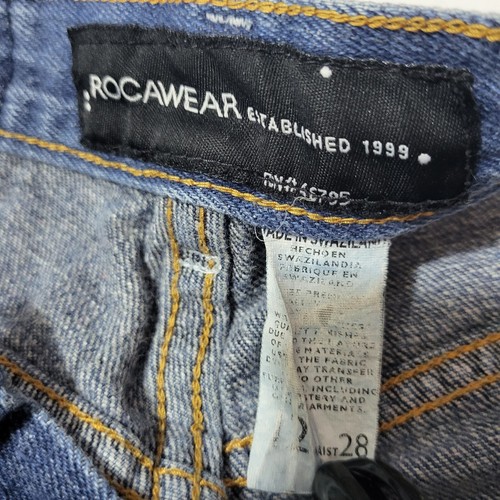 Rocawear Shorts Boys 12 Blue Straight Hip Hop Streetwear Y2K 90s - Picture 8 of 10