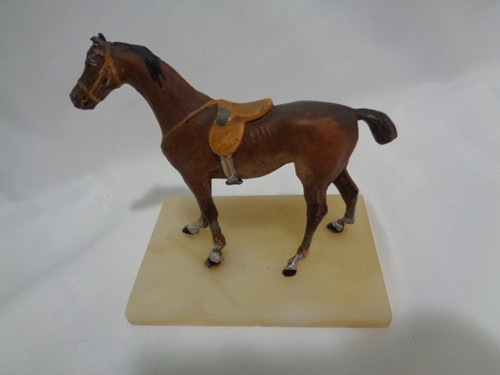 Beautiful Cold Painted Austrian Bronze Horse on Marble Base - Picture 2 of 13