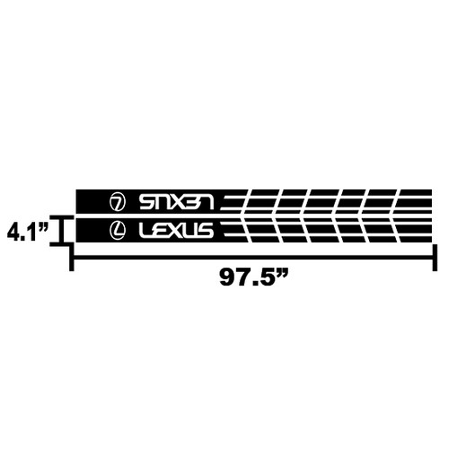97.5" Multiple Color Graphics for RX 350/RX 350 F Car Racing Vinyl Decal Sticker - Picture 3 of 4