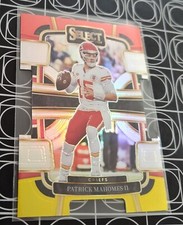 PATRICK MAHOMES II CHIEFS 2023 PANINI SELECT RED & YELLOW PRIZM DIE-CUT SSP 49