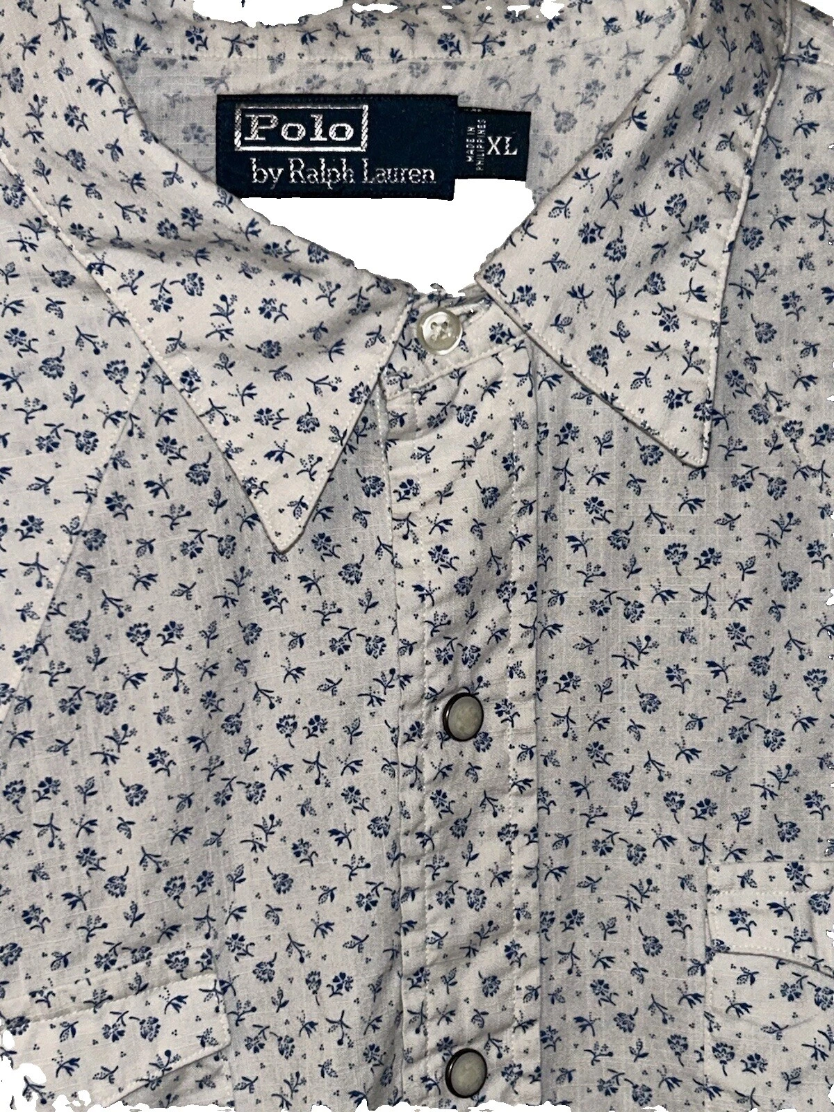 Рубашки на пуговицах вестерн повседневные с цветочным узором Polo Ralph Lauren для мужчин