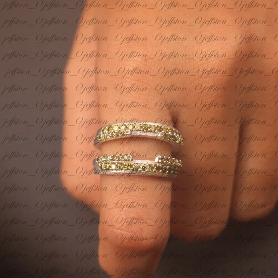 Созданный в лаборатории зеленый турмалин 14 карат белое золото двойная защита усилитель упаковка 1 карат - Изображение 2 из 4