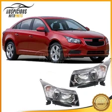 Pair Headlight LH&RH Side fit 11-15 Chevy Cruze LS/LT/LTZ