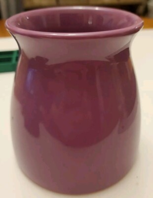  Edible Arrangement vase dasy ceramic Purple 4.5 x 4.5 x 3.5 inch 2012