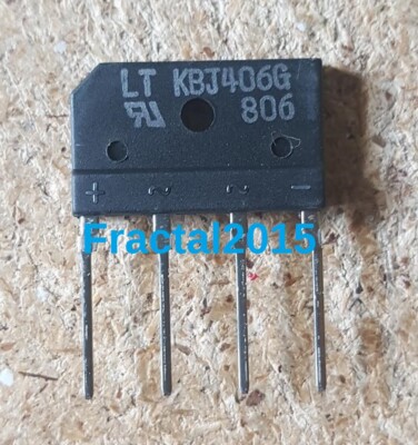 1pcs KBJ406G Original New Bridge Rectifier Diode 4A 600V 4 Pin