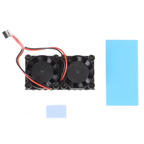 Dual Fan CPU PCB Cooling Fan Cooler Heat Sink Module for Raspberry pi 4B*FY JW