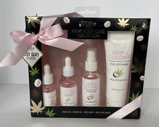 Rue 21 True Hemp Body Care Collection Face Body Oil Face Most Peel Off Mask New