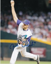 JOSH COLLMENTER  ARIZONA DIAMONDBACKS   ACTION SIGNED 8x10