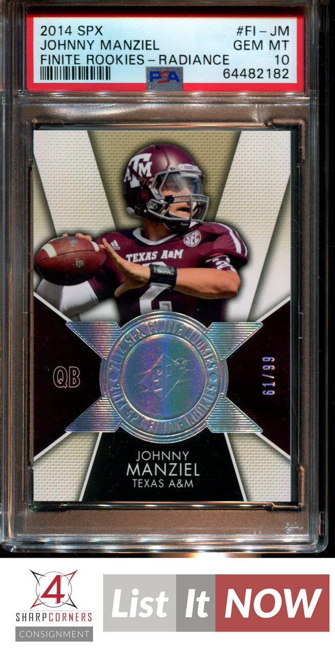 Johnny Manziel SPx Finite Rookies #FIJM Radiance