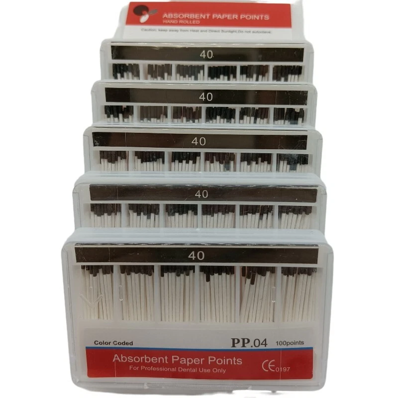 10 Packs Dental Endodontics Absorbent Paper Point Taper 0.04 40# 100pcs/pack - Image 4 of 4