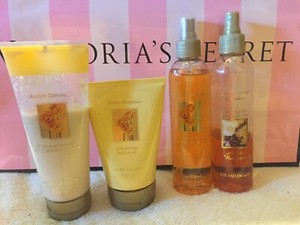 Victoria’s Secret Garden ORIGINAL FORMULA AMBER ROMANCE Lotion Scrub Splash RARE