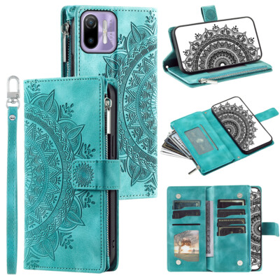 Ulefone Note 6 6P Case Datura Leather Zipper Card Slots Flip Wallet Pocket Cover