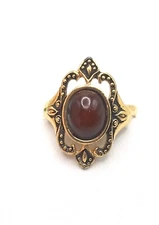 Vintage Emmons Open Work Gold Tone Fashion Ring, Size 8.5