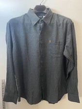 IZOD Mens Flannel Long Sleeve Button Up Shirt Gray Size XL NWT 