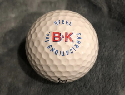 B&K Steel Fabrication Inc. Collectible Logo Golf Ball Titleist 2. B & K.  Nice.
