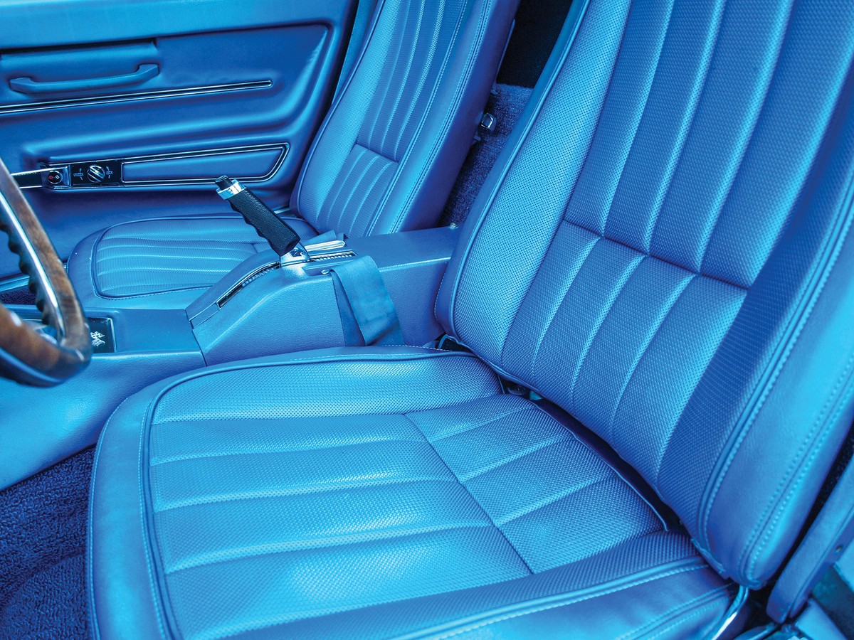 1968 Corvette C3 Bright Blue Leather-Like Vinyl Seat Covers