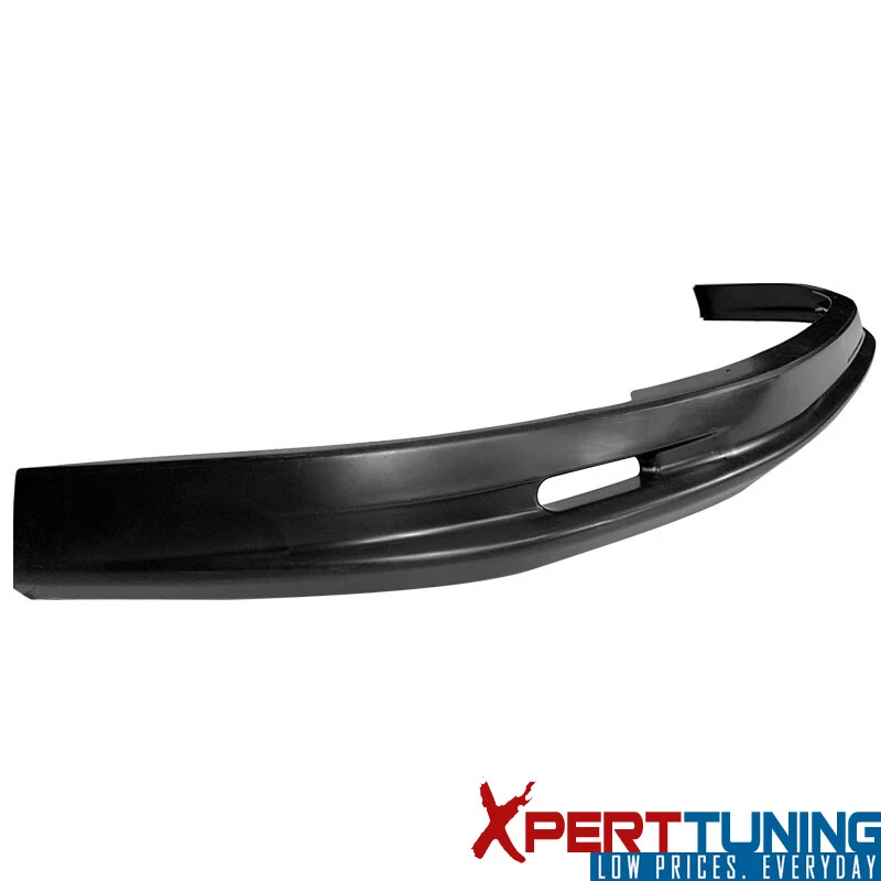 Fits 92-96 Honda Prelude Coupe Mugen Unpainted Black Front Bumper Lip Spoiler PU Foto 4 de 4