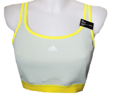 X) SPORT BH MOVE HIGH BRA ADIDAS LINE GREEN GELB HM6237 TLRD Gr. M / DD NEU