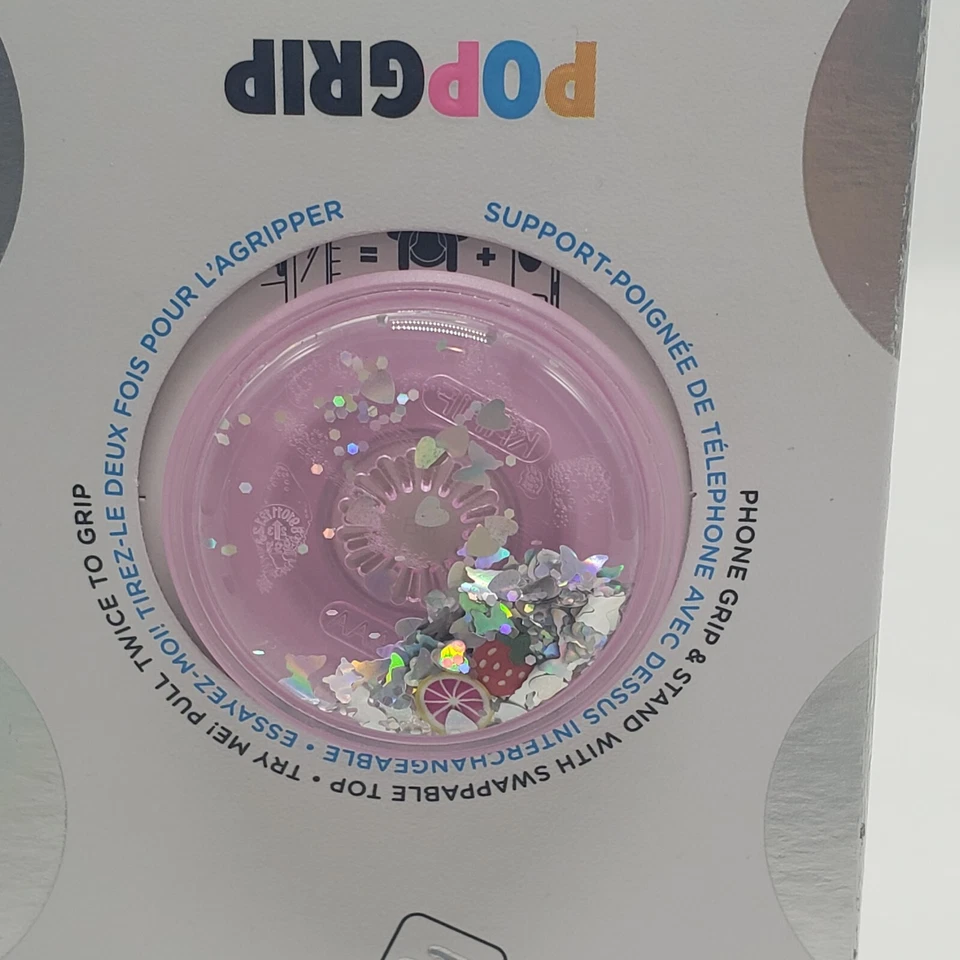 PopSockets Phone Grip Stand Tidepool Liquid Glitter Fruit POPGRIP LUXE PopSocket - Image 4 of 4