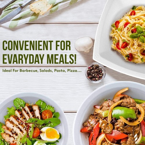 Strong Paper Plates, Disposable, Compostable & Biodegradable Plates - 50pcs - Picture 7 of 49