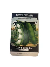 Vintage Bush Beans ￼Seed Packet - Litho Card Seed Co - Fredonia  NY