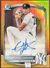 Carlos Lagrange 2025 Bowman Chrome 1st True Gold Refractor Auto /50 NY Yankees
