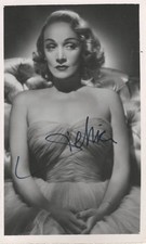 3" x 5" B & W Photo Signed by Marlene Dietrich w/ COA