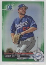 2017 Bowman Draft Chrome Green Refractor 9/99 Jordan Sheffield #BDC-134 5y3
