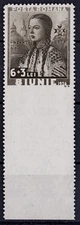 1936 NATIONAL COSTUMES - ERROR/VARIETY  DOWN IMPERFORATED MNH