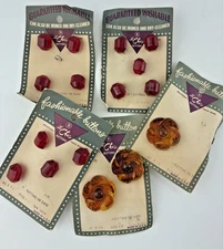 Vintage Le Chick Circus Parade Button Cards w/ Plastic & Metal Buttons, Boutique