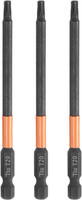 "3 StüCk T20 Torx Bit Schraubendreher Bit Set 100Mm Lang 1/4\" Magnetisch Sechskan"