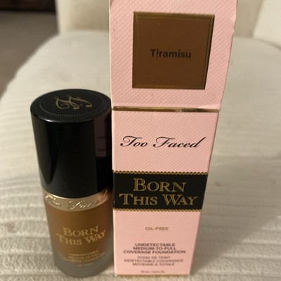 TOO FACED $48 BORN THIS WAY UNDETECTABLE FOUNDATION TIRAMISU 1 OZ BOXED NEW