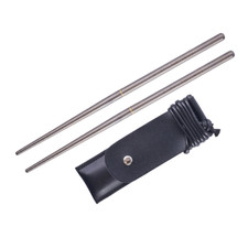 Titanium Folding Chopsticks 9.5cm Compact Design 17g for Backpacking Travel