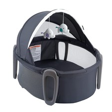 Portable Bassinet and Play Space Baby Dome with Toys and Canopy Travel Crib f...