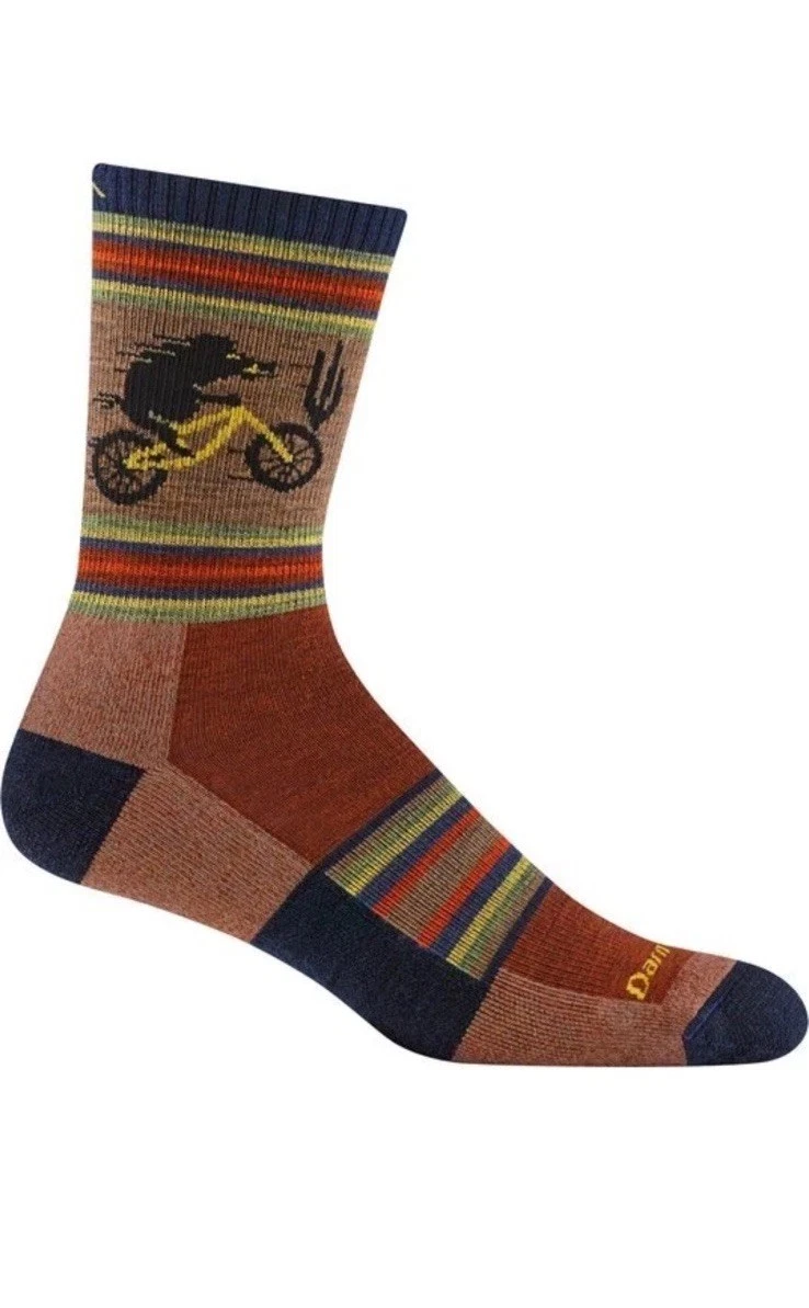 DARN TOUGH 5003 Chestnut L Willoughby Micro Crew Lightweight Hiking Sock USA