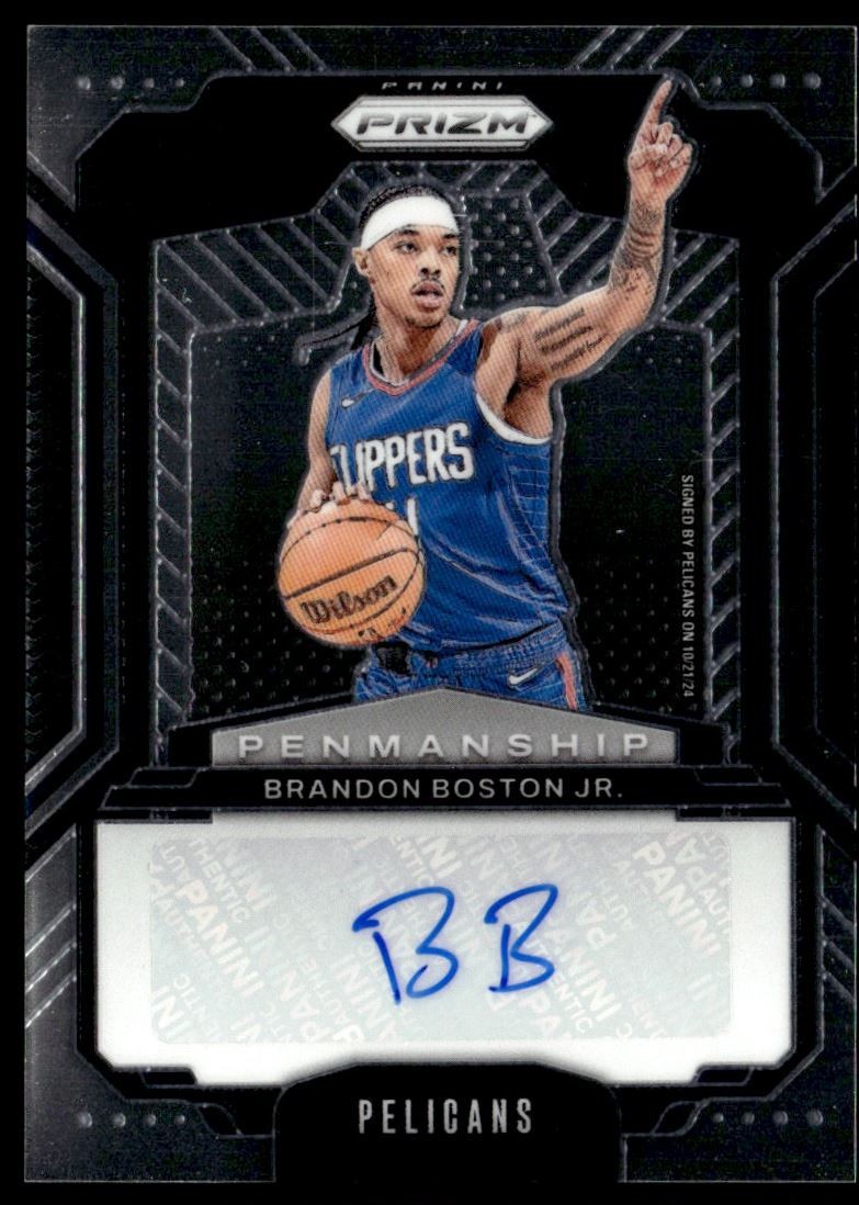 2024-25 Panini Prizm Penmanship Brandon Boston Jr. Auto New