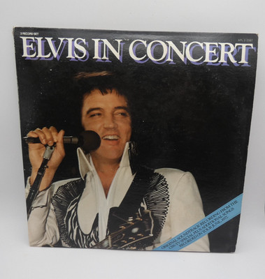 Elvis in Concert Double Vinyl 1977 LP Record Album RCA Records
