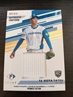 Kota Tatsu EPOCH 2022  Rookie Jersey Card #Au-15 Nippon Ham Fighters NPB Japan