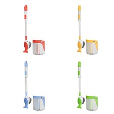 Cartoon Whale Toilet Cleaning Brush Long Handle Toilet Bowl Brush with Holder