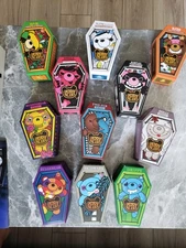 Lot Of 11 DEDDY BEARS 5" Coffin , Bear, & Certificate